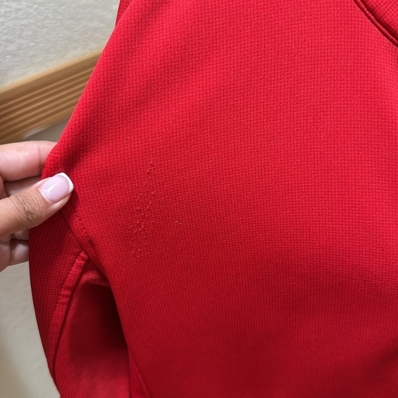 The North Face Men’s Vibrant Red Zip Up Jacket Size M - Picture 11 of 11